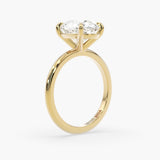 Bezel Emerald Lab Grown Diamond Engagement Ring: 2 CT