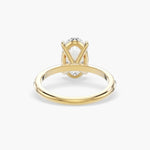 Bezel Emerald Lab Grown Diamond Engagement Ring: 2 CT