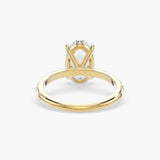 Bezel Emerald Lab Grown Diamond Engagement Ring: 2 CT