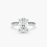 Bezel Emerald Lab Grown Diamond Engagement Ring: 2 CT