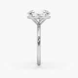 Bezel Emerald Lab Grown Diamond Engagement Ring: 2 CT