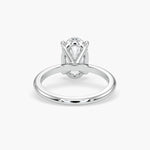 Bezel Emerald Lab Grown Diamond Engagement Ring: 2 CT