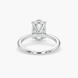 Bezel Emerald Lab Grown Diamond Engagement Ring: 2 CT