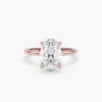 Bezel Emerald Lab Grown Diamond Engagement Ring: 2 CT