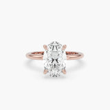 Bezel Emerald Lab Grown Diamond Engagement Ring: 2 CT