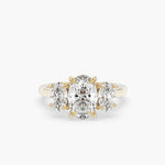 Bezel Emerald Lab Grown Diamond Engagement Ring: 2 CT