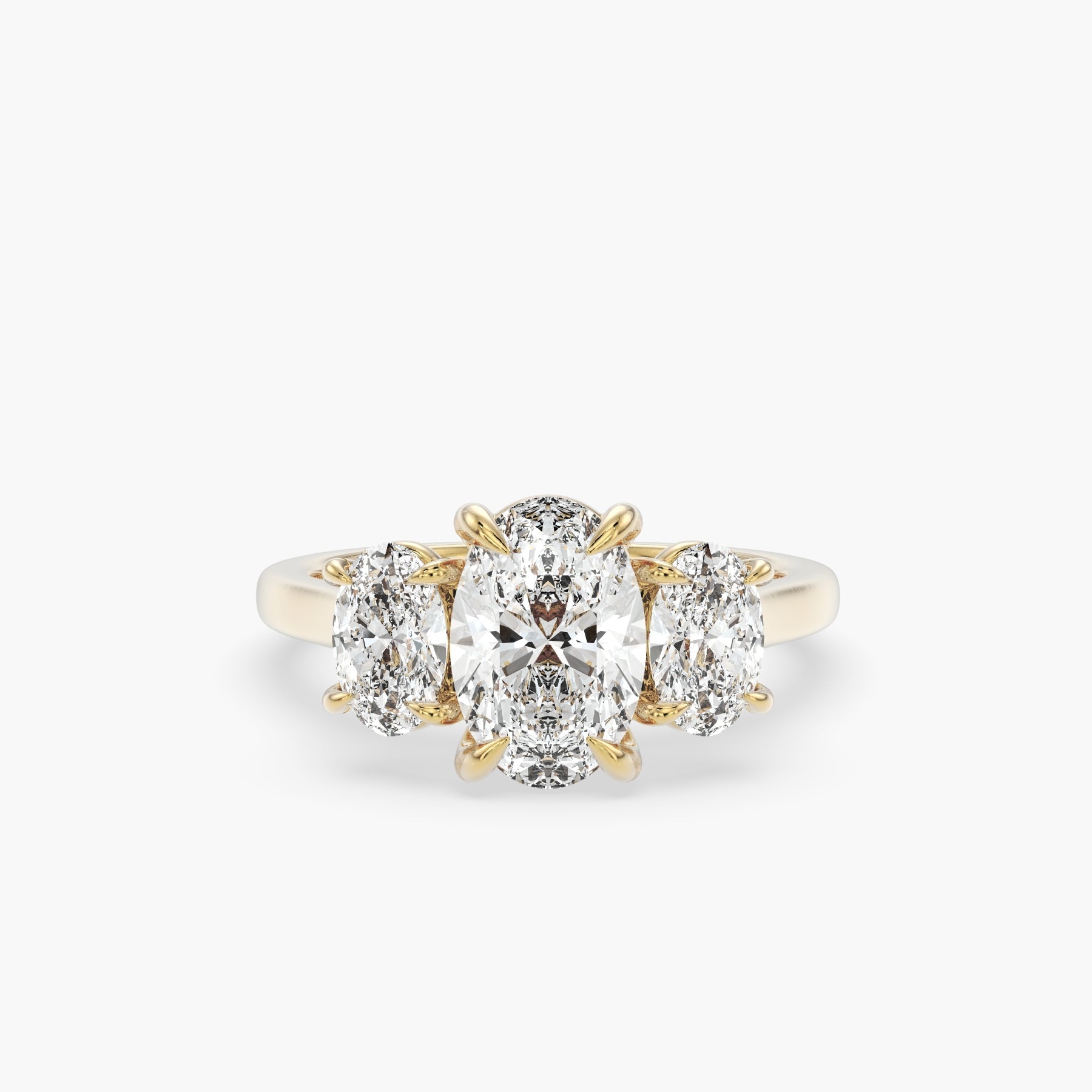 Bezel Emerald Lab Grown Diamond Engagement Ring: 2 CT