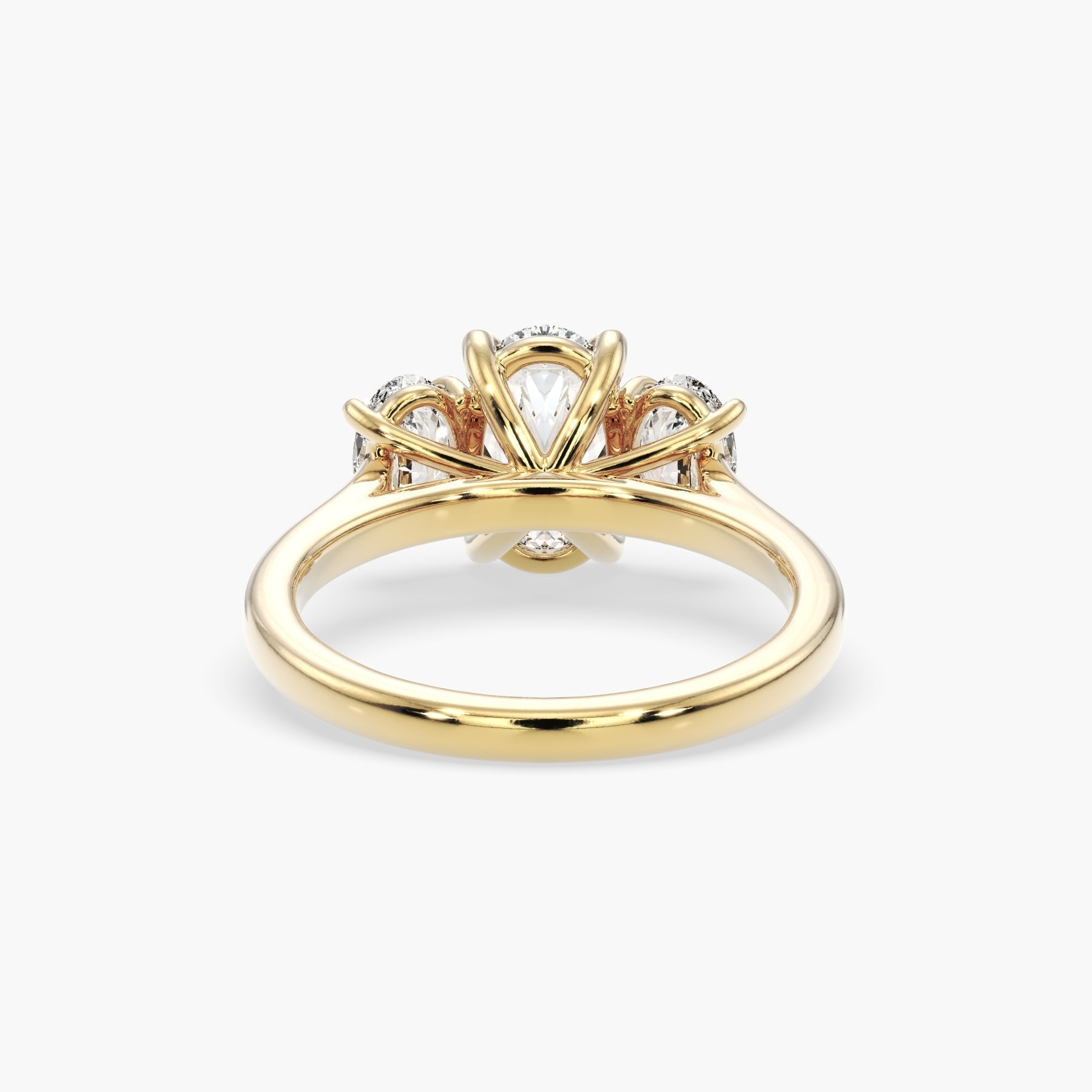 Bezel Emerald Lab Grown Diamond Engagement Ring: 2 CT