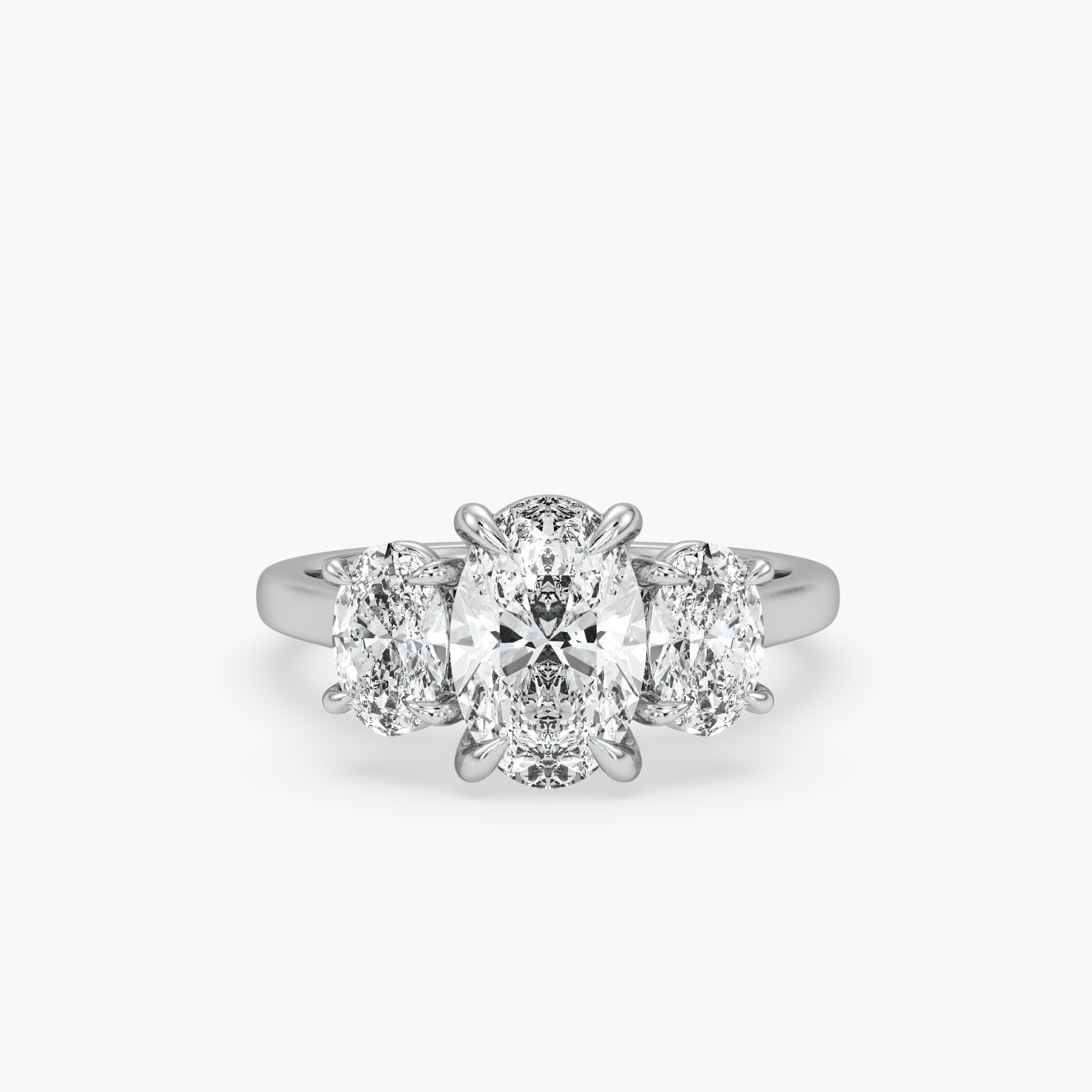 Bezel Emerald Lab Grown Diamond Engagement Ring: 2 CT