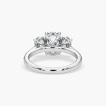 Bezel Emerald Lab Grown Diamond Engagement Ring: 2 CT