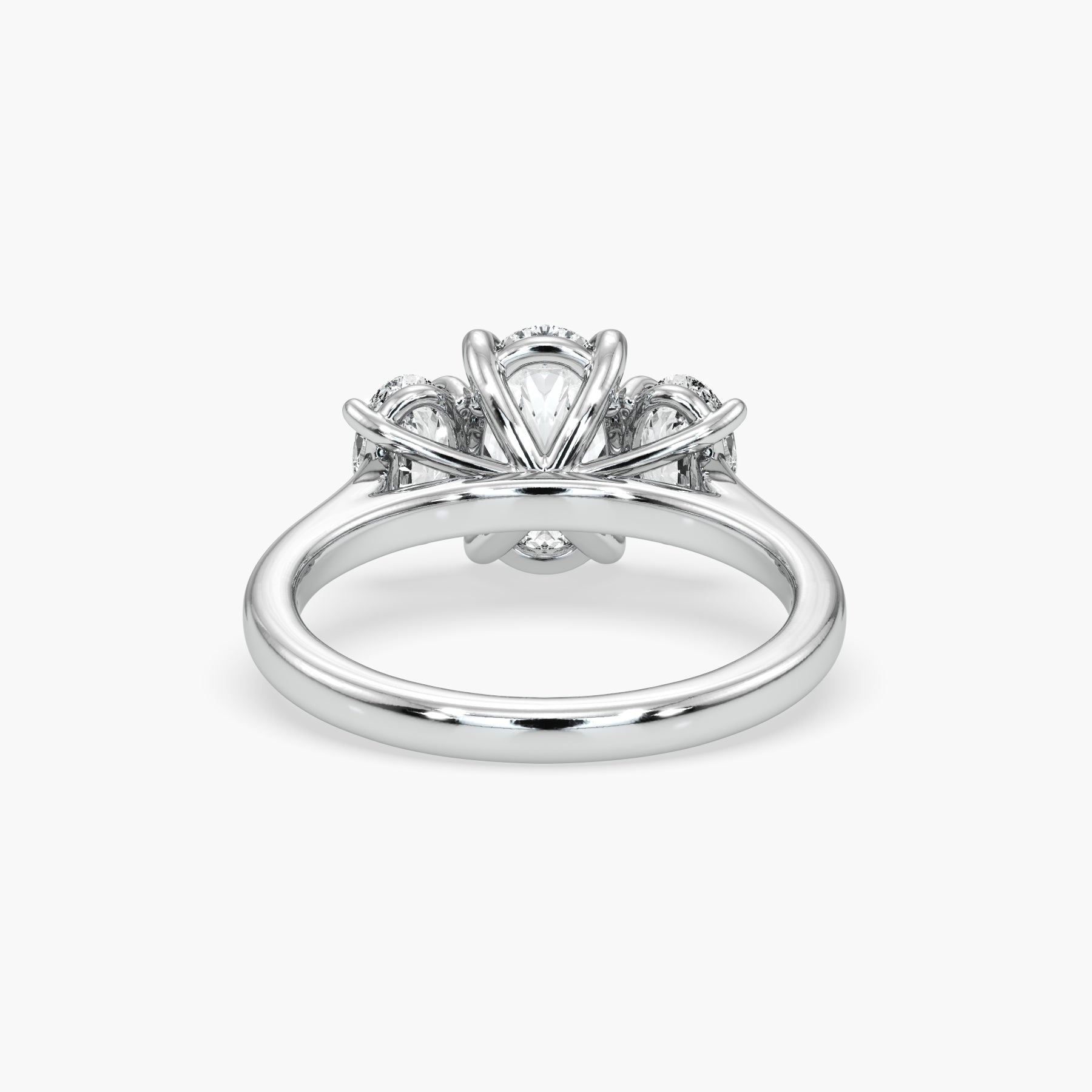 Bezel Emerald Lab Grown Diamond Engagement Ring: 2 CT