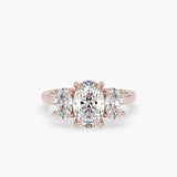 Bezel Emerald Lab Grown Diamond Engagement Ring: 2 CT