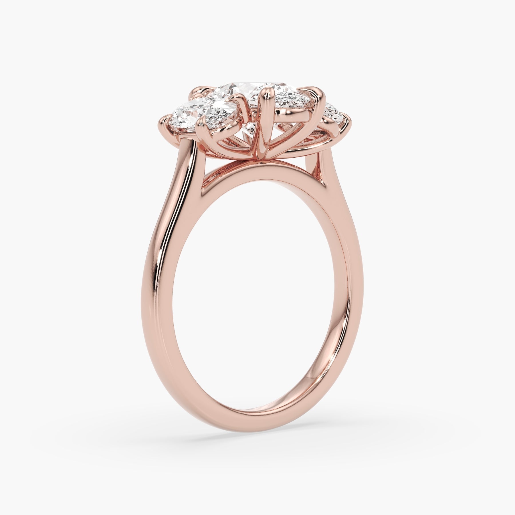 Bezel Emerald Lab Grown Diamond Engagement Ring: 2 CT
