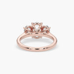 Bezel Emerald Lab Grown Diamond Engagement Ring: 2 CT