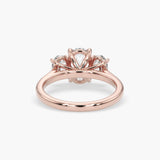 Bezel Emerald Lab Grown Diamond Engagement Ring: 2 CT