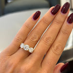 Bezel Emerald Lab Grown Diamond Engagement Ring: 2 CT