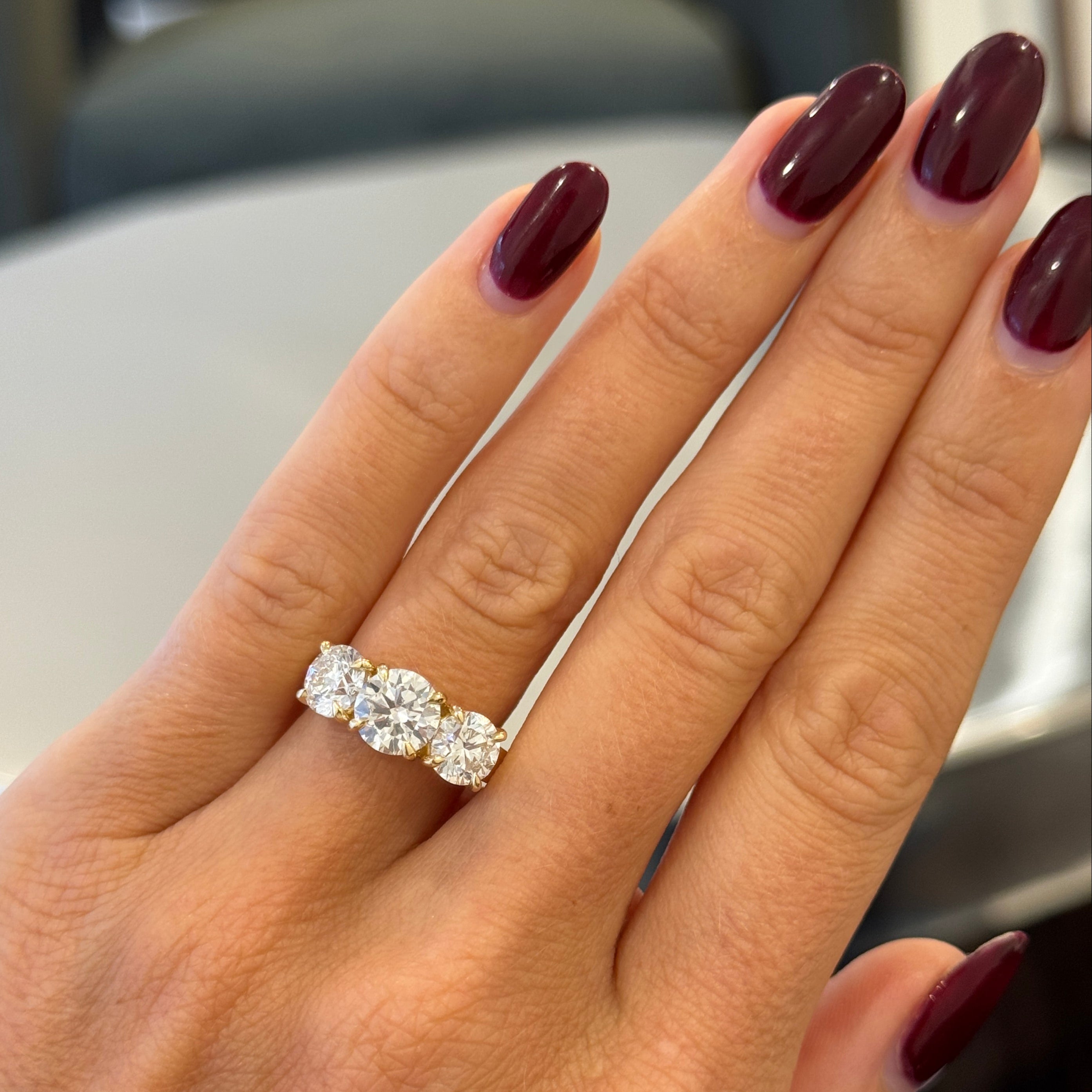 Bezel Emerald Lab Grown Diamond Engagement Ring: 2 CT