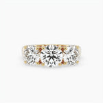 Bezel Emerald Lab Grown Diamond Engagement Ring: 2 CT