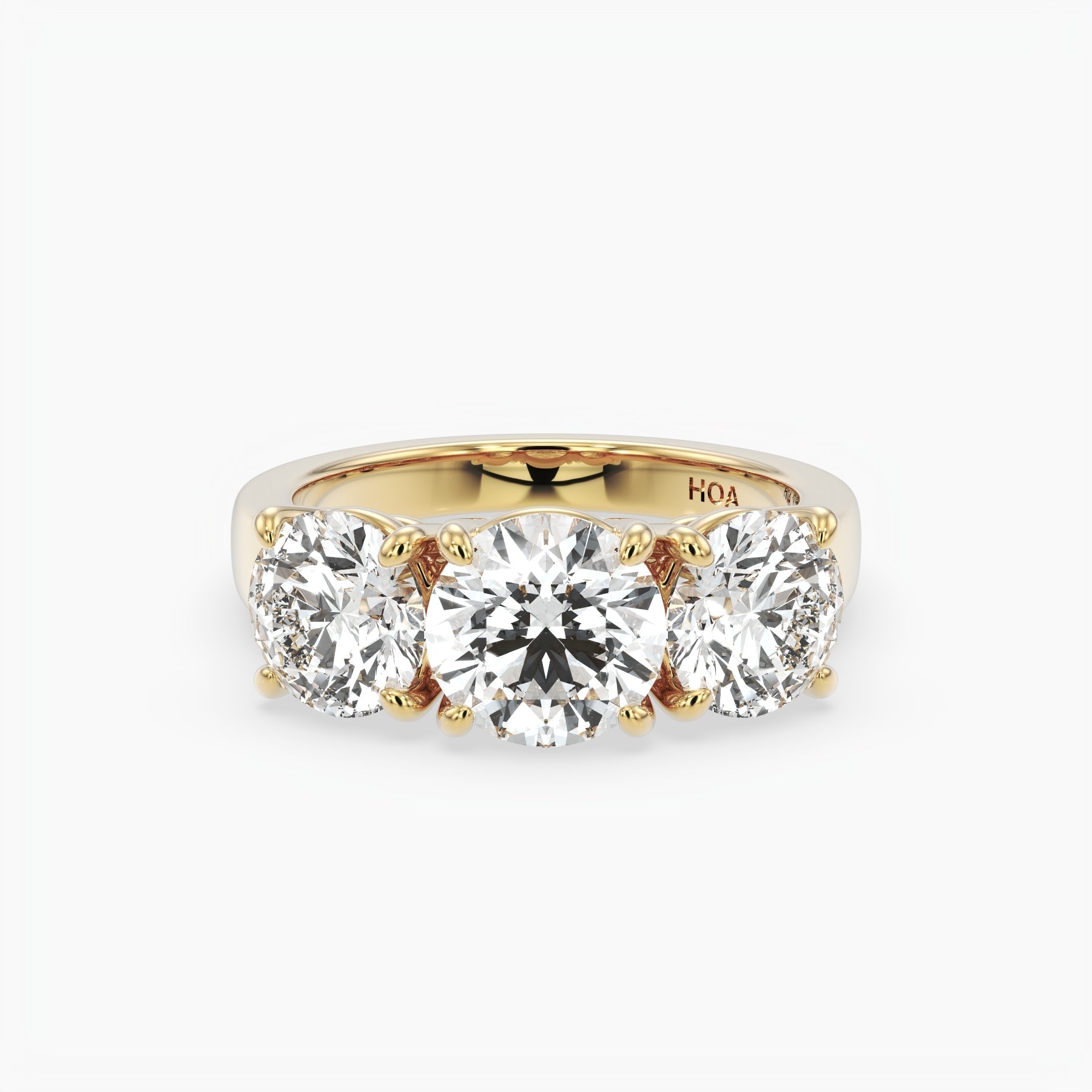Bezel Emerald Lab Grown Diamond Engagement Ring: 2 CT