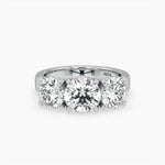 Bezel Emerald Lab Grown Diamond Engagement Ring: 2 CT