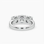 Bezel Emerald Lab Grown Diamond Engagement Ring: 2 CT