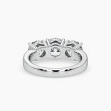 Bezel Emerald Lab Grown Diamond Engagement Ring: 2 CT