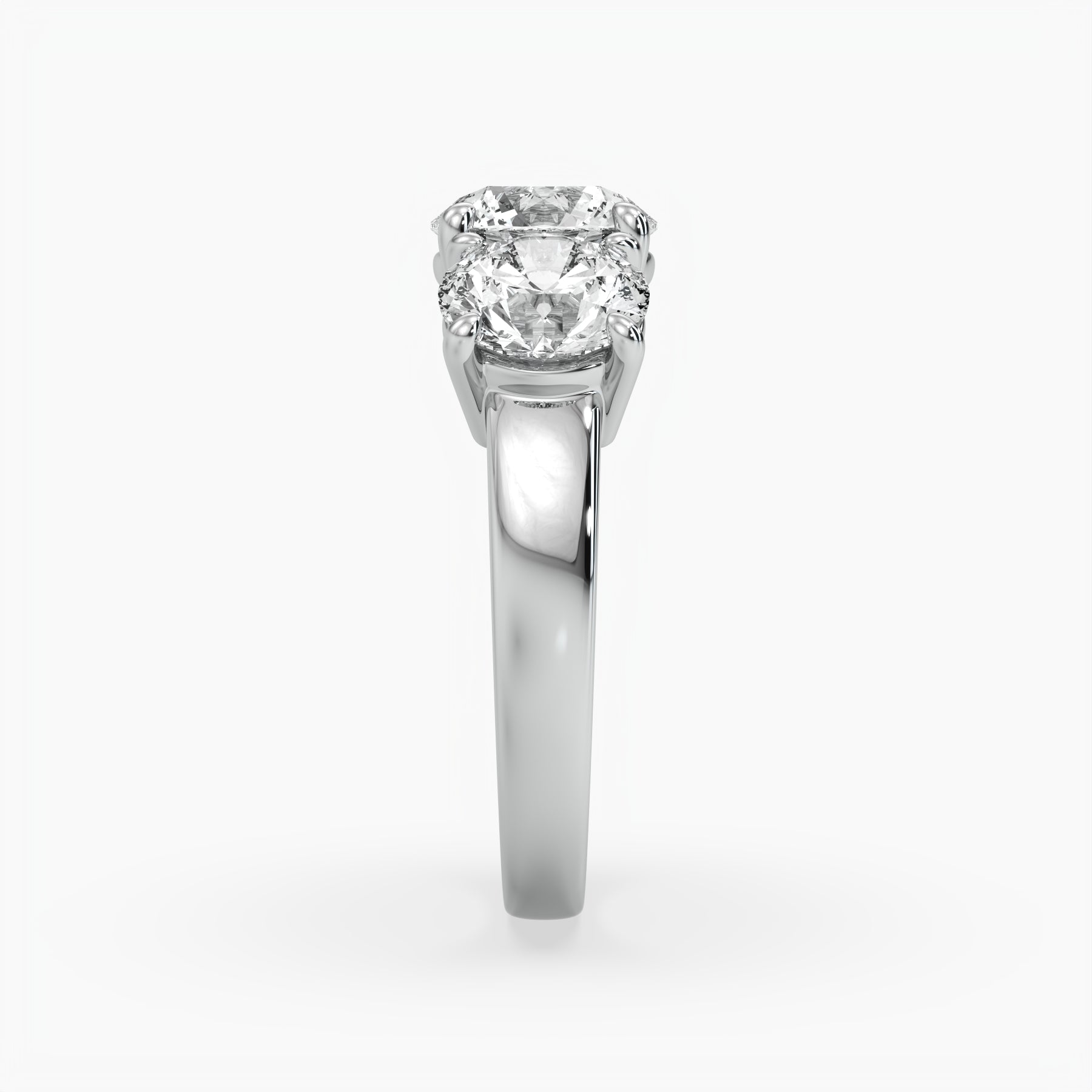 Bezel Emerald Lab Grown Diamond Engagement Ring: 2 CT