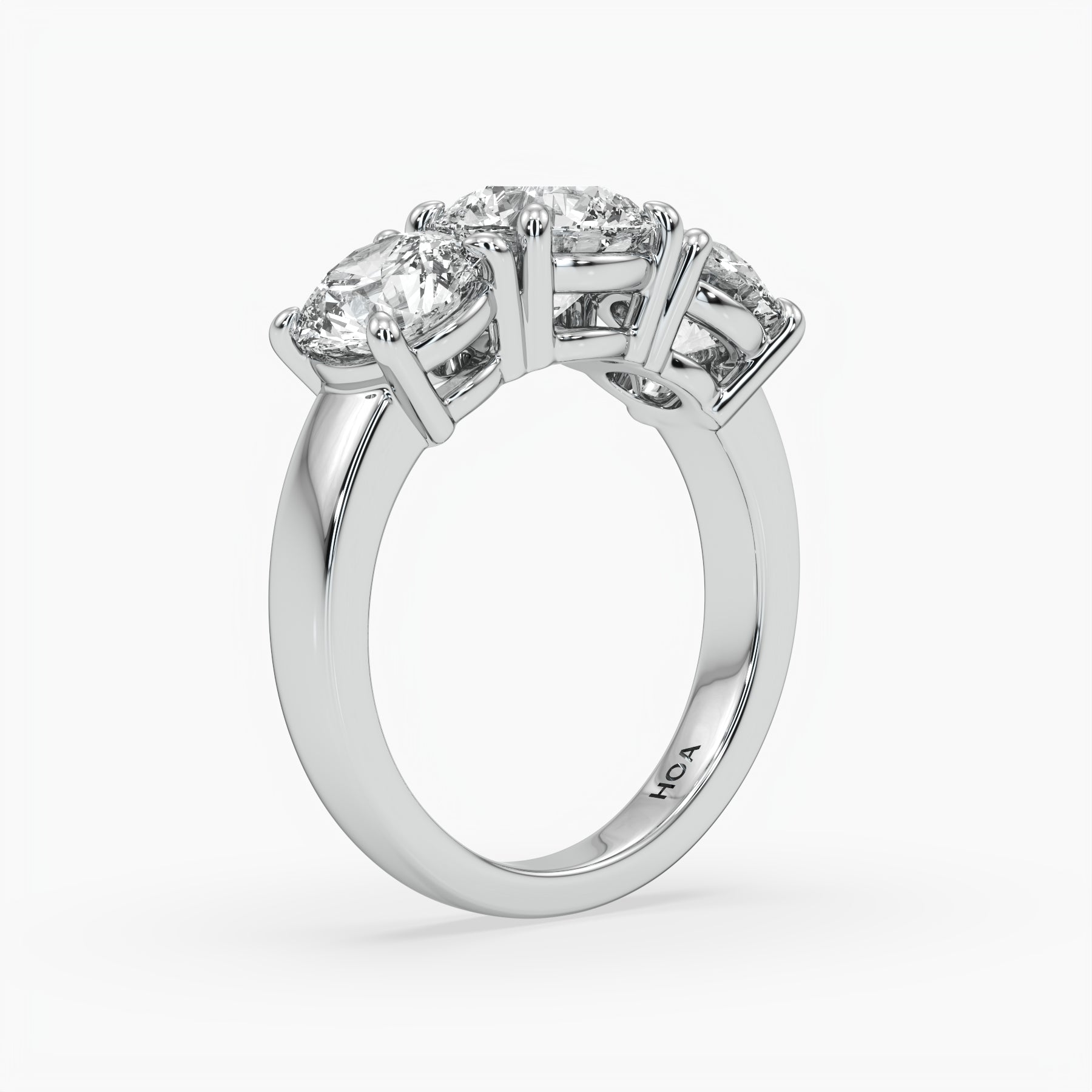 Bezel Emerald Lab Grown Diamond Engagement Ring: 2 CT