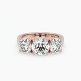 Bezel Emerald Lab Grown Diamond Engagement Ring: 2 CT