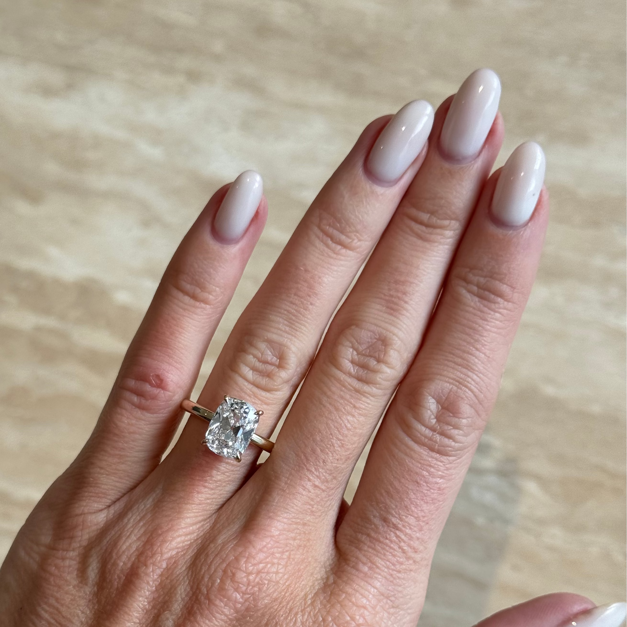 Bezel Emerald Lab Grown Diamond Engagement Ring: 2 CT