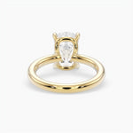 Bezel Emerald Lab Grown Diamond Engagement Ring: 2 CT