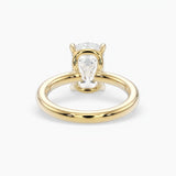 Bezel Emerald Lab Grown Diamond Engagement Ring: 2 CT