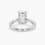 Bezel Emerald Lab Grown Diamond Engagement Ring: 2 CT