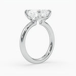 Bezel Emerald Lab Grown Diamond Engagement Ring: 2 CT
