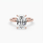 Bezel Emerald Lab Grown Diamond Engagement Ring: 2 CT