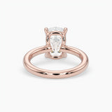 Bezel Emerald Lab Grown Diamond Engagement Ring: 2 CT