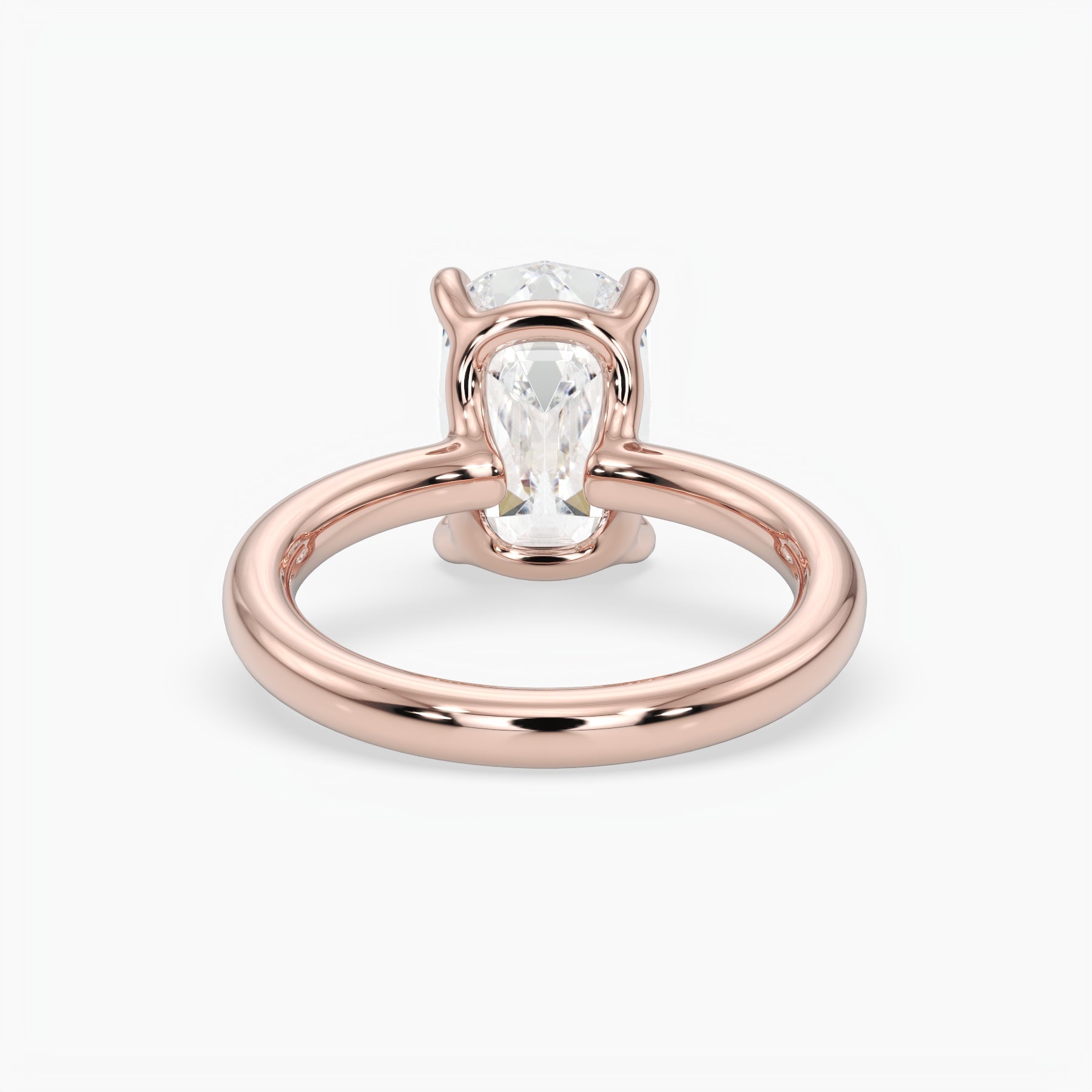 Bezel Emerald Lab Grown Diamond Engagement Ring: 2 CT