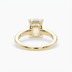 Bezel Emerald Lab Grown Diamond Engagement Ring: 2 CT