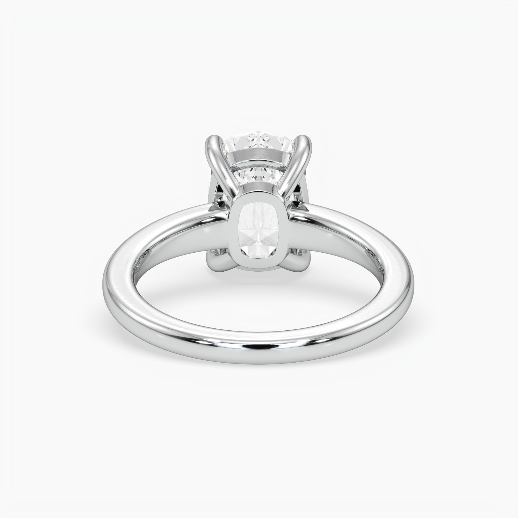 Bezel Emerald Lab Grown Diamond Engagement Ring: 2 CT