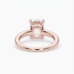 Bezel Emerald Lab Grown Diamond Engagement Ring: 2 CT