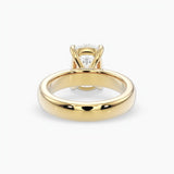 Bezel Emerald Lab Grown Diamond Engagement Ring: 2 CT