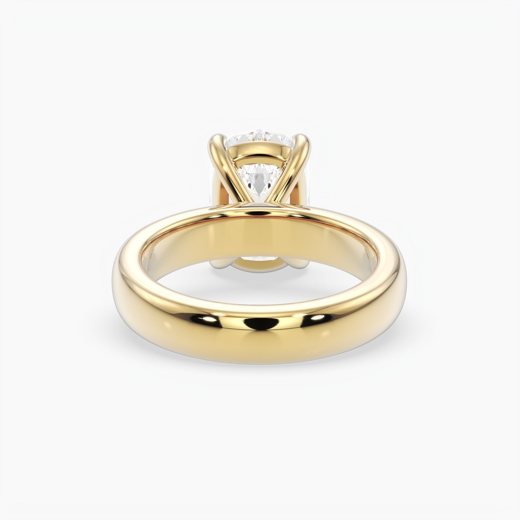 Bezel Emerald Lab Grown Diamond Engagement Ring: 2 CT
