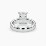 Bezel Emerald Lab Grown Diamond Engagement Ring: 2 CT