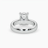 Bezel Emerald Lab Grown Diamond Engagement Ring: 2 CT