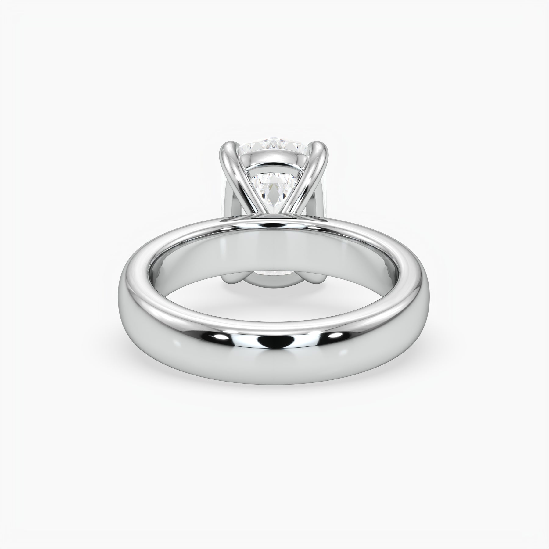 Bezel Emerald Lab Grown Diamond Engagement Ring: 2 CT