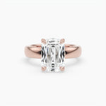 Bezel Emerald Lab Grown Diamond Engagement Ring: 2 CT