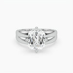 Bezel Emerald Lab Grown Diamond Engagement Ring: 2 CT