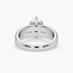 Bezel Emerald Lab Grown Diamond Engagement Ring: 2 CT