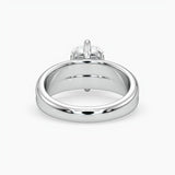 Bezel Emerald Lab Grown Diamond Engagement Ring: 2 CT