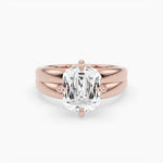 Bezel Emerald Lab Grown Diamond Engagement Ring: 2 CT